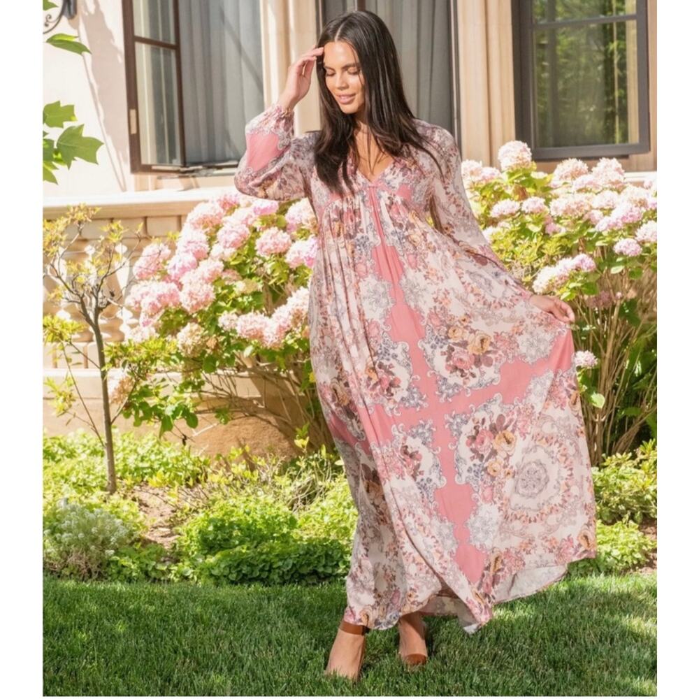 A Collective Story Floral Long Sleeve Dress